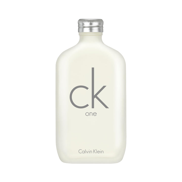 Calvin Klein CK One front bottle showing sleek design and fresh appeal