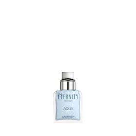Calvin Klein Eternity Aqua bottle front showing sleek design and portability