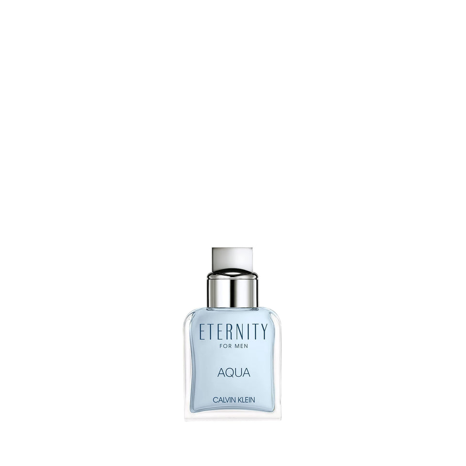 Calvin Klein Eternity Aqua bottle front showing sleek design and portability