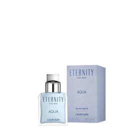 Calvin Klein Eternity Aqua sprayed on skin near pulse point showing subtle glow