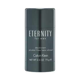 Calvin Klein Eternity deodorant front view showing sleek packaging and refined scent