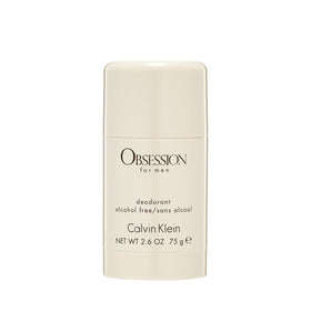 Calvin Klein Obsession deodorant stick front packaging shows brand and scent