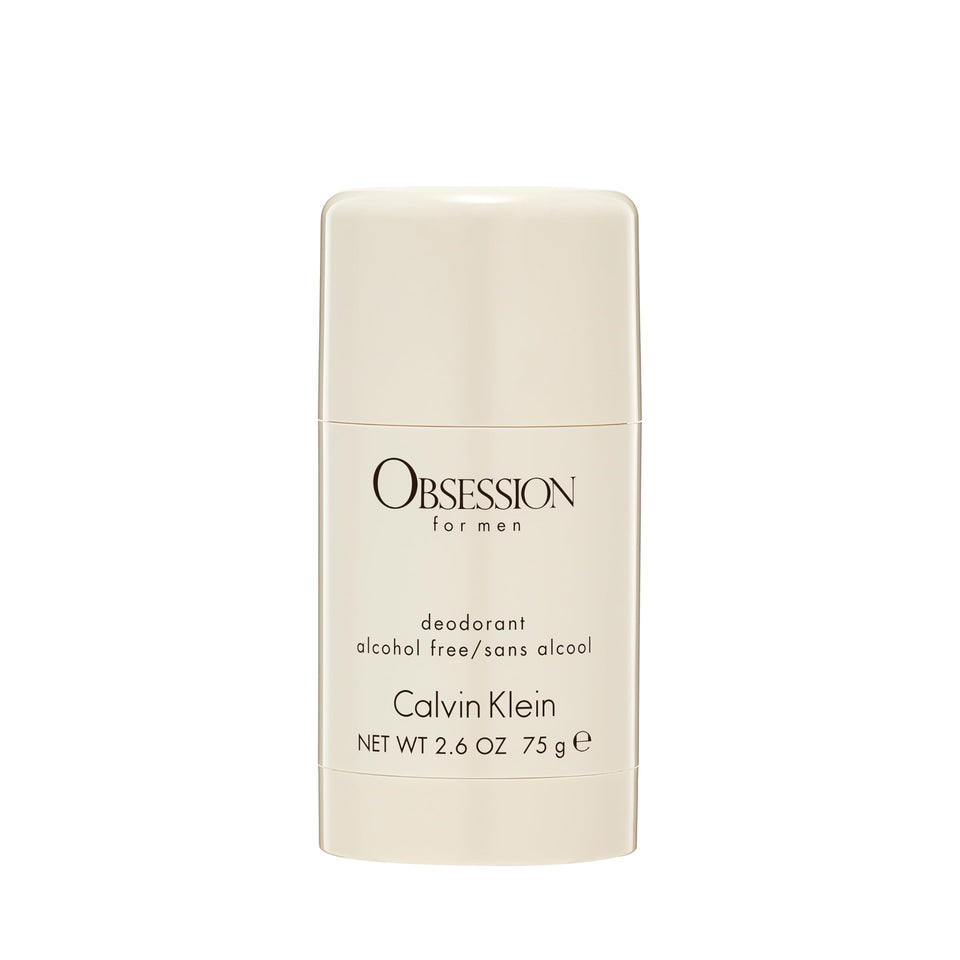 Calvin Klein Obsession deodorant stick front packaging shows brand and scent