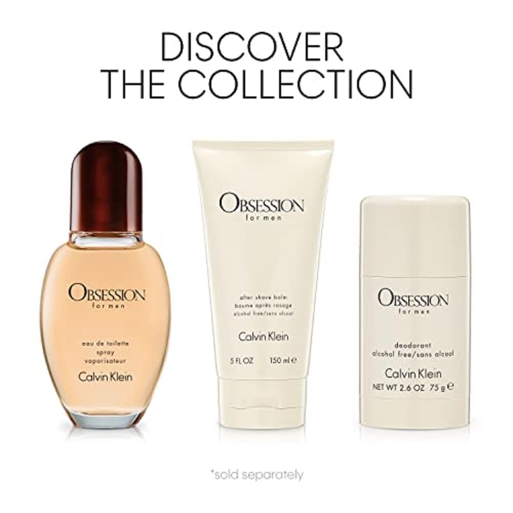 Calvin Klein Obsession stick on bathroom vanity suggesting daily grooming routine