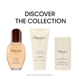 Calvin Klein Obsession For Men displayed on bathroom vanity evoking confident, polished grooming