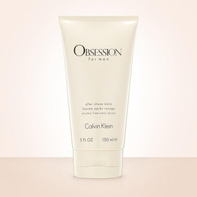 Calvin Klein aftershave texture poured on hand demonstrating moisturizing, soothing finish