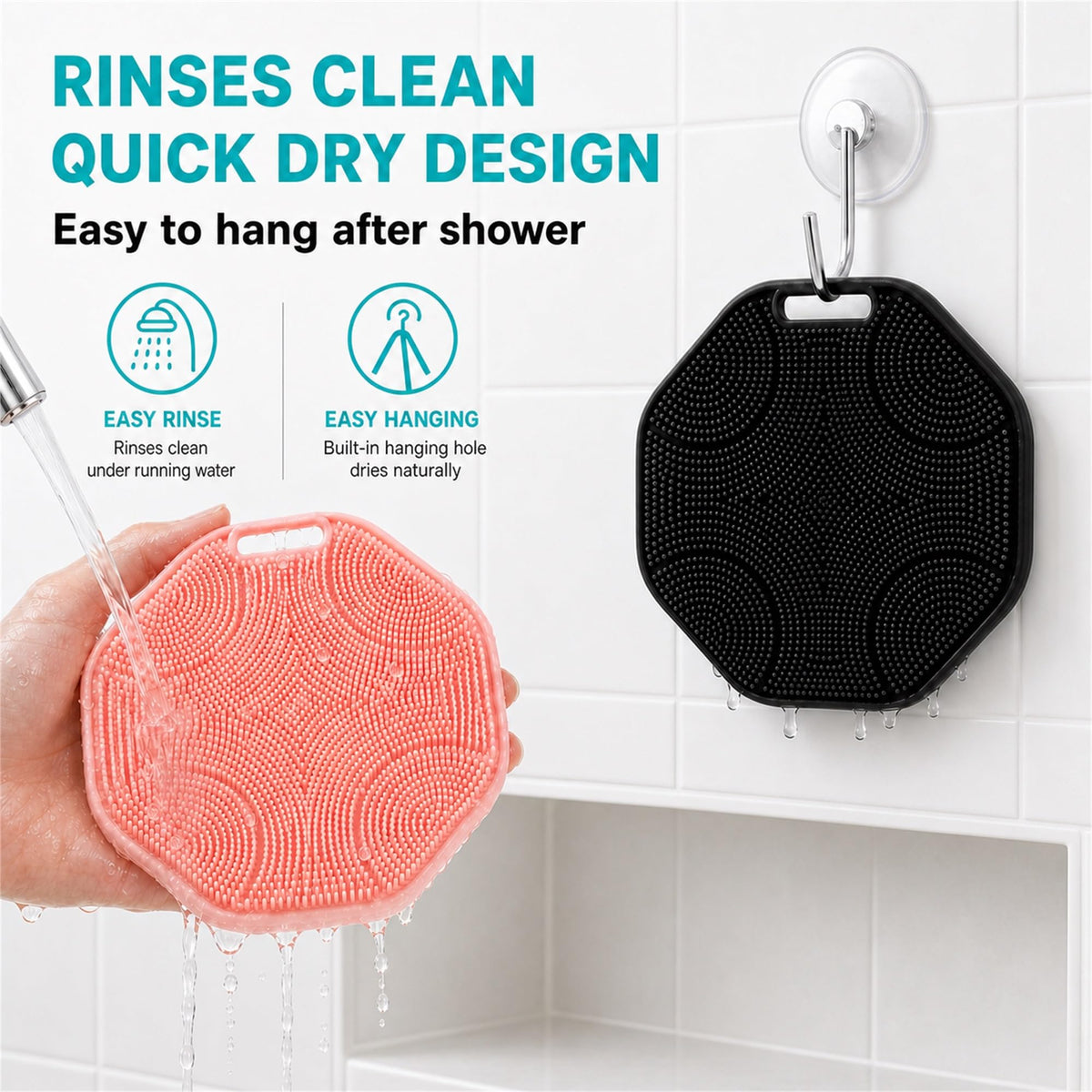 CAMENDE material label highlighting eco-friendly silicone and long-lasting durability