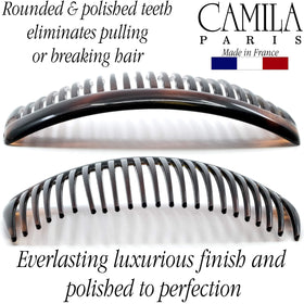 Camila Paris glossy cellulose acetate finish highlighting durable elegant surface