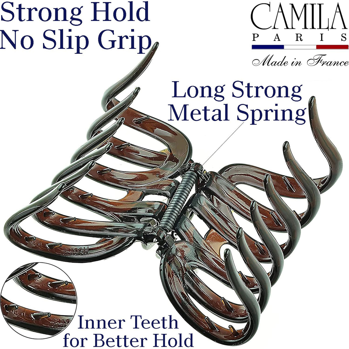 Camila Paris heavy-duty spring detail for lasting tension