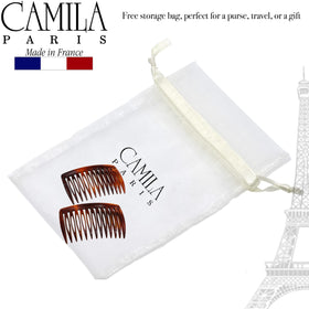 Camila Paris tortoise shell pattern detail showing glossy artisan finish