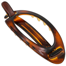 Camila Paris front view of 3.5-inch barrette showing elegant shape and secure hold