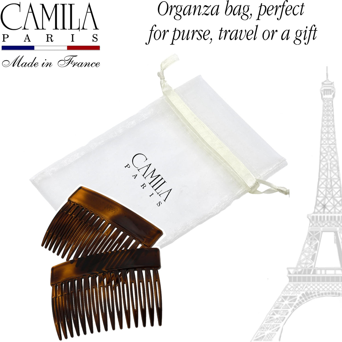 Camila Paris polished surface detail emphasizing durable cellulose acetate and glossy look