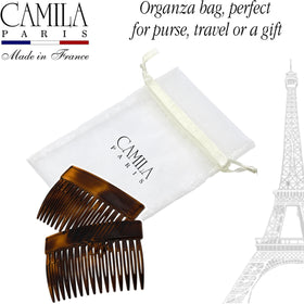 Camila Paris polished surface detail emphasizing durable cellulose acetate and glossy look