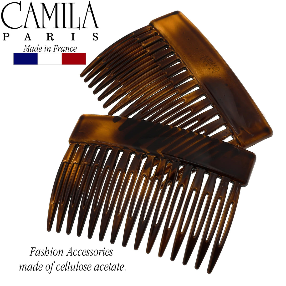 Camila Paris side profile showing curved shape that follows scalp for comfortable hold