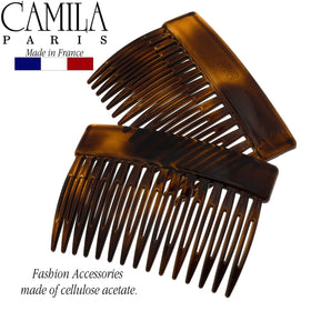 Camila Paris side profile showing curved shape that follows scalp for comfortable hold