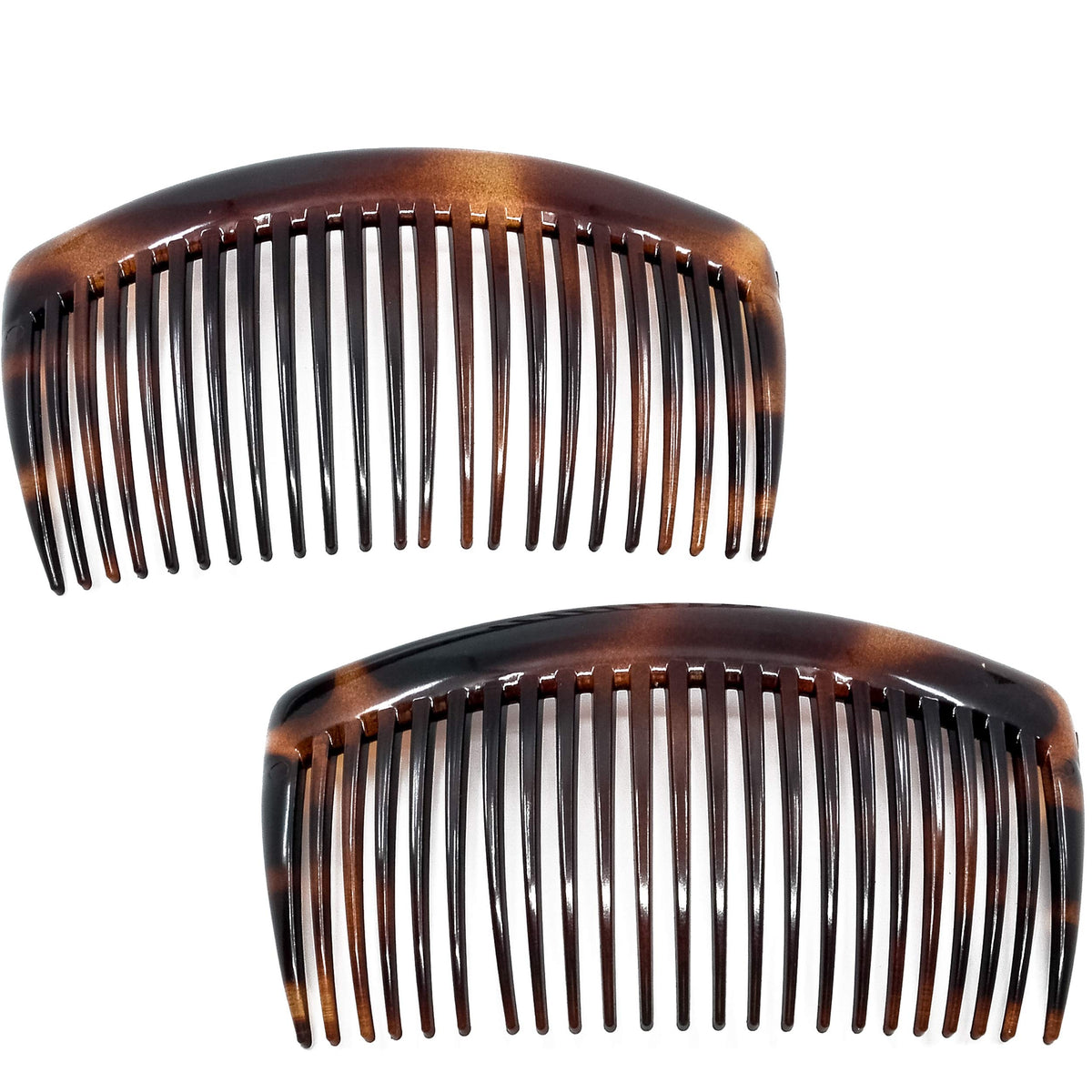 Camila Paris front packaging showing two tortoiseshell combs and product clarity benefit