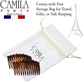 Camila Paris packaging label highlighting made in France quality and brand