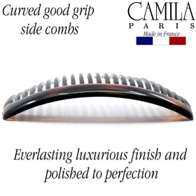 Camila Paris two combs interlocked to show stronger combined hold