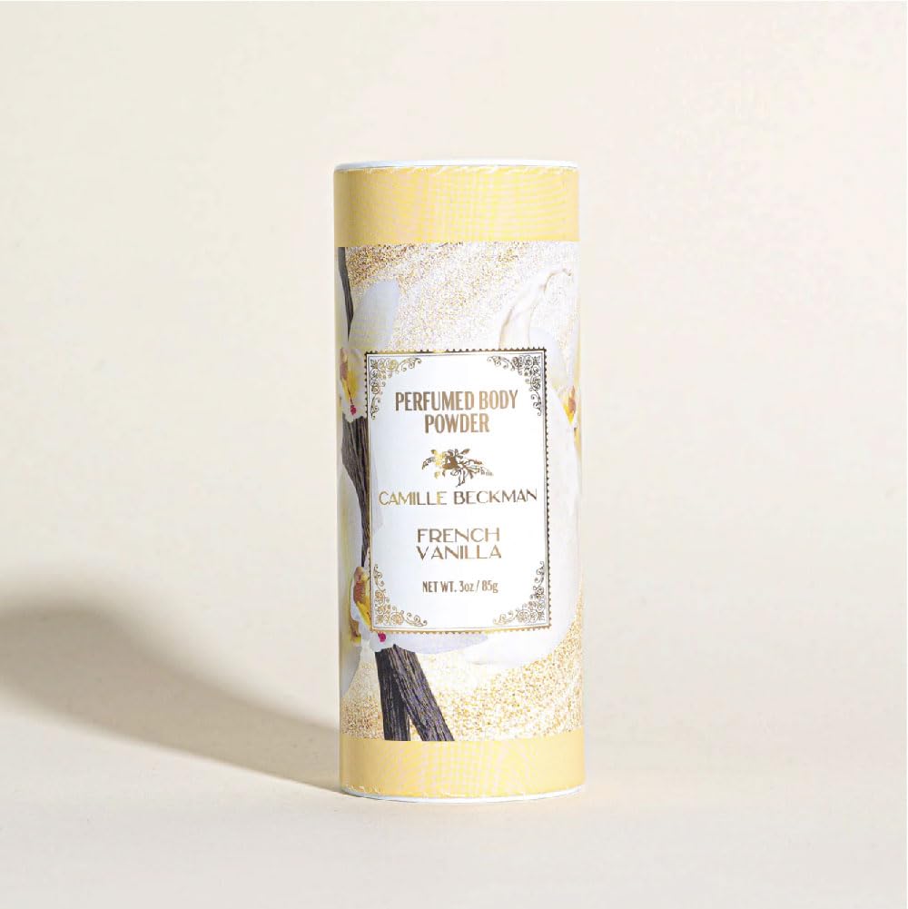 Camille Beckman open jar close-up of powder texture highlighting fine talc-free starch benefits