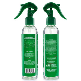 Camille Rose close-up mist nozzle releasing spray, even lightweight coverage