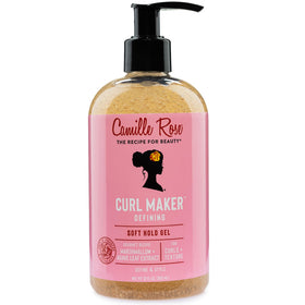 Camille Rose Curl Maker front packaging showing label and jar benefit of defined curls