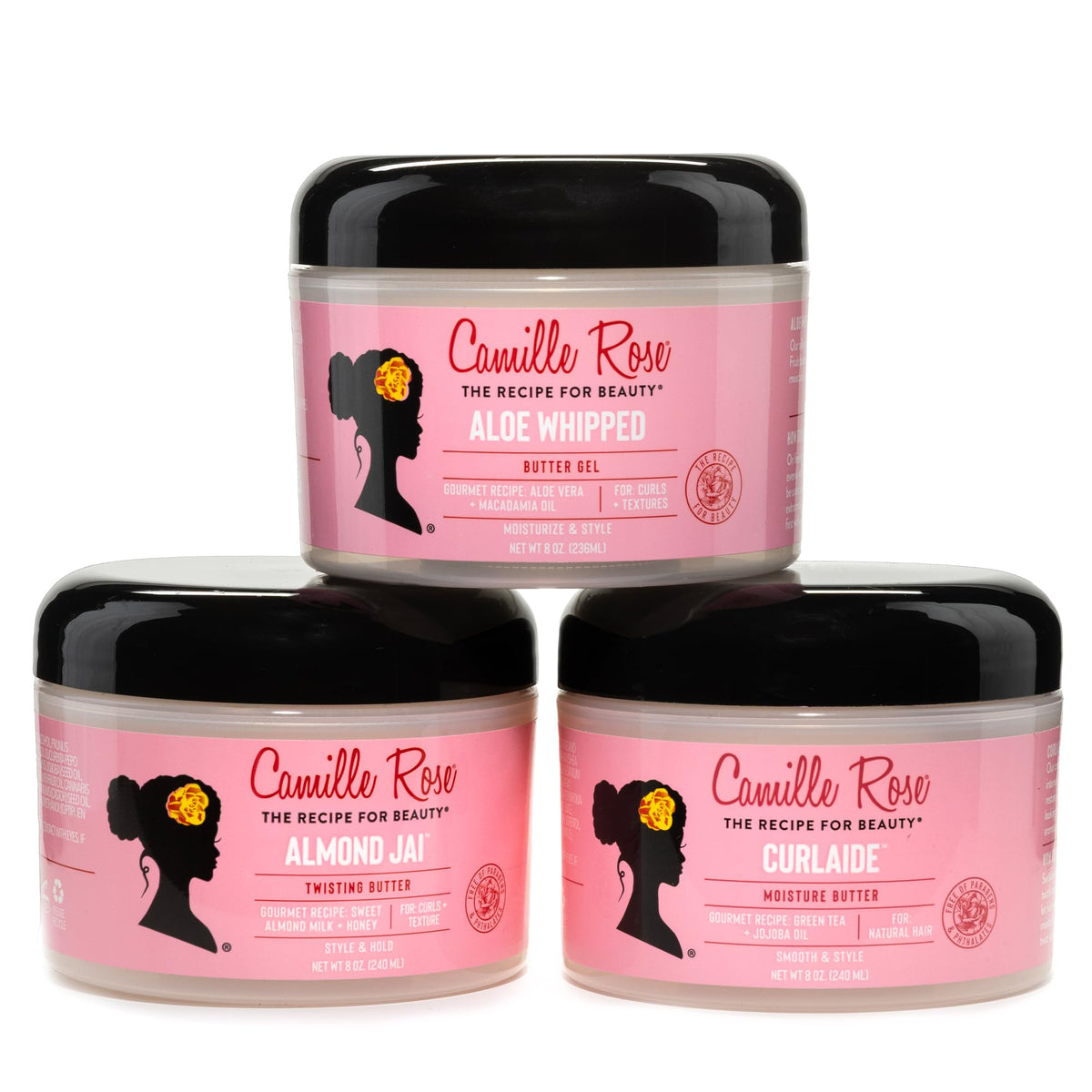 Camille Rose Curlaide applied to wet hair demonstrating slip and hydration for easier styling