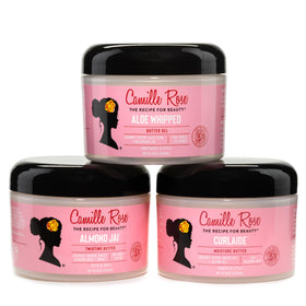 Camille Rose Curlaide applied to wet hair demonstrating slip and hydration for easier styling