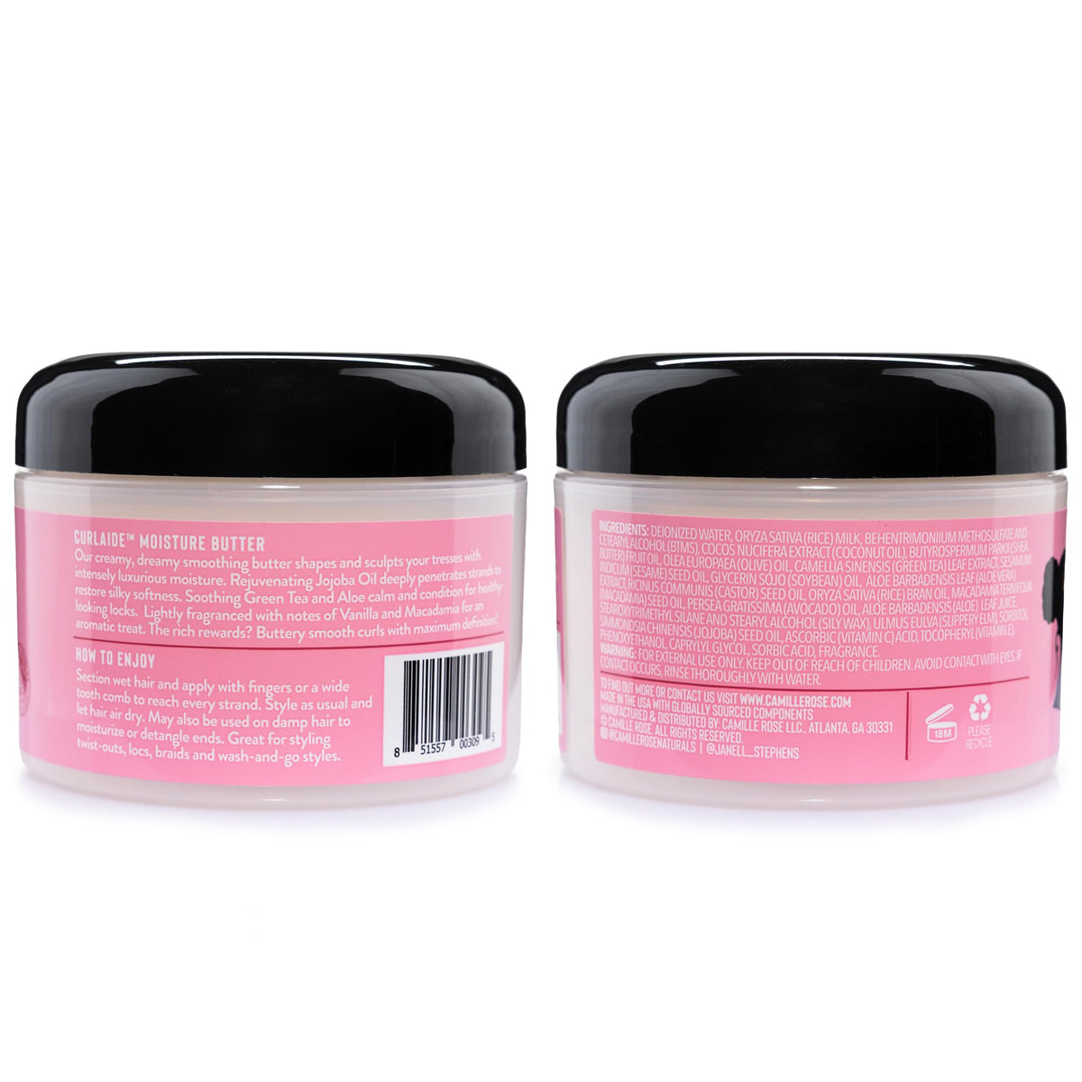 Camille Rose Curlaide cream texture closeup highlighting smooth consistency for easy detangling