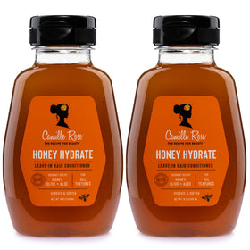 Camille Rose front bottle showing label and 8 fl oz size, hydrates hair