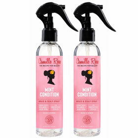 Camille Rose front packaging showing cooling braid and scalp spray benefits