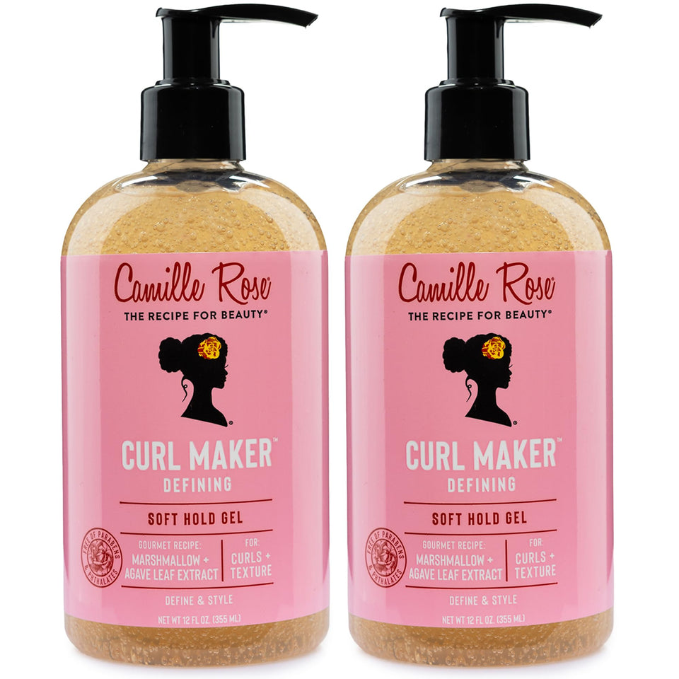 Camille Rose front packaging showing two 12 fl oz jars and product benefits