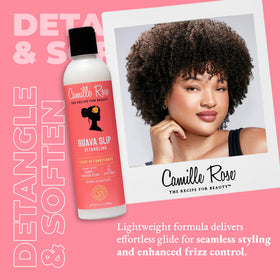 Close-up of Guava Slip texture pouring, Camille Rose shows lightweight moisture