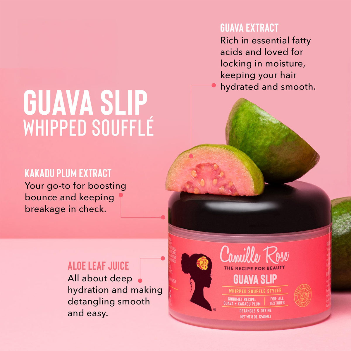 Camille Rose applying cream to damp curls for frizz control