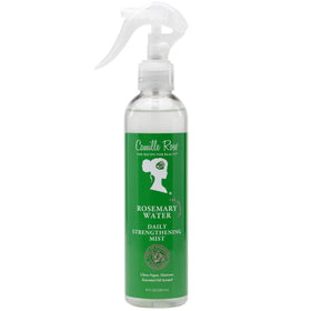 Camille Rose bottle front view showing label and easy grip, promotes quick styling