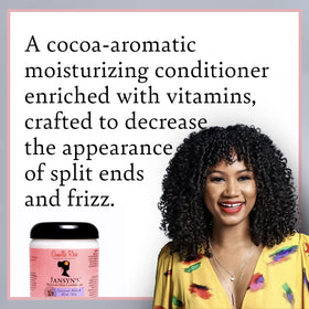 Camille Rose creamy conditioner texture close-up demonstrating rich slip for detangling