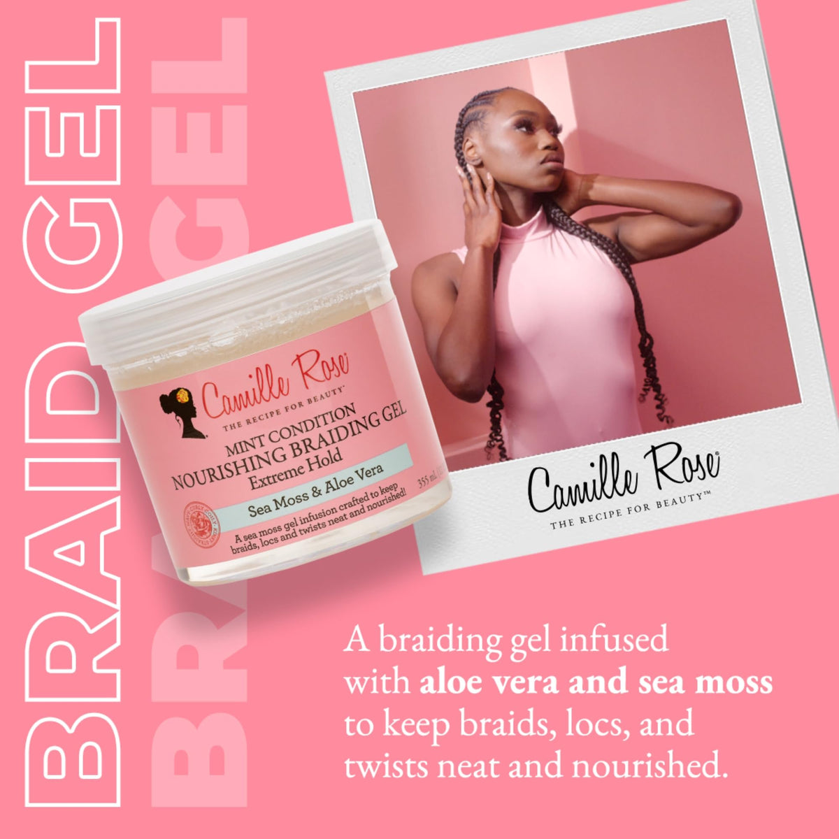 Camille Rose gel texture close-up displaying smooth consistency and easy glide benefit