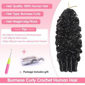 CanaryFly close-up of Burmese curly texture showing natural bounce and softness
