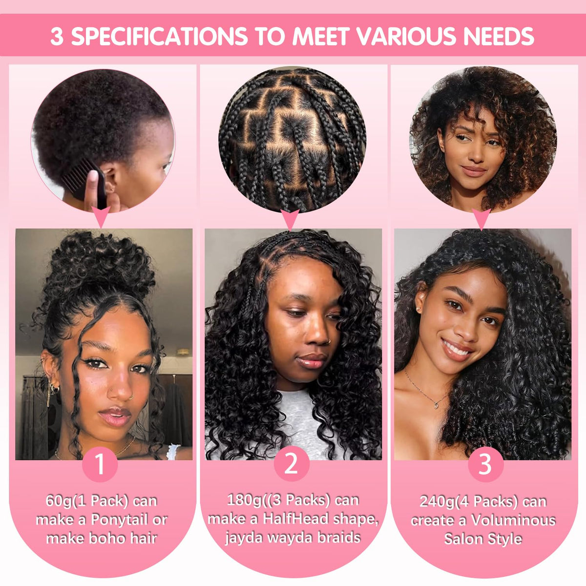 CanaryFly installed crochet hair on model displaying natural-looking curls