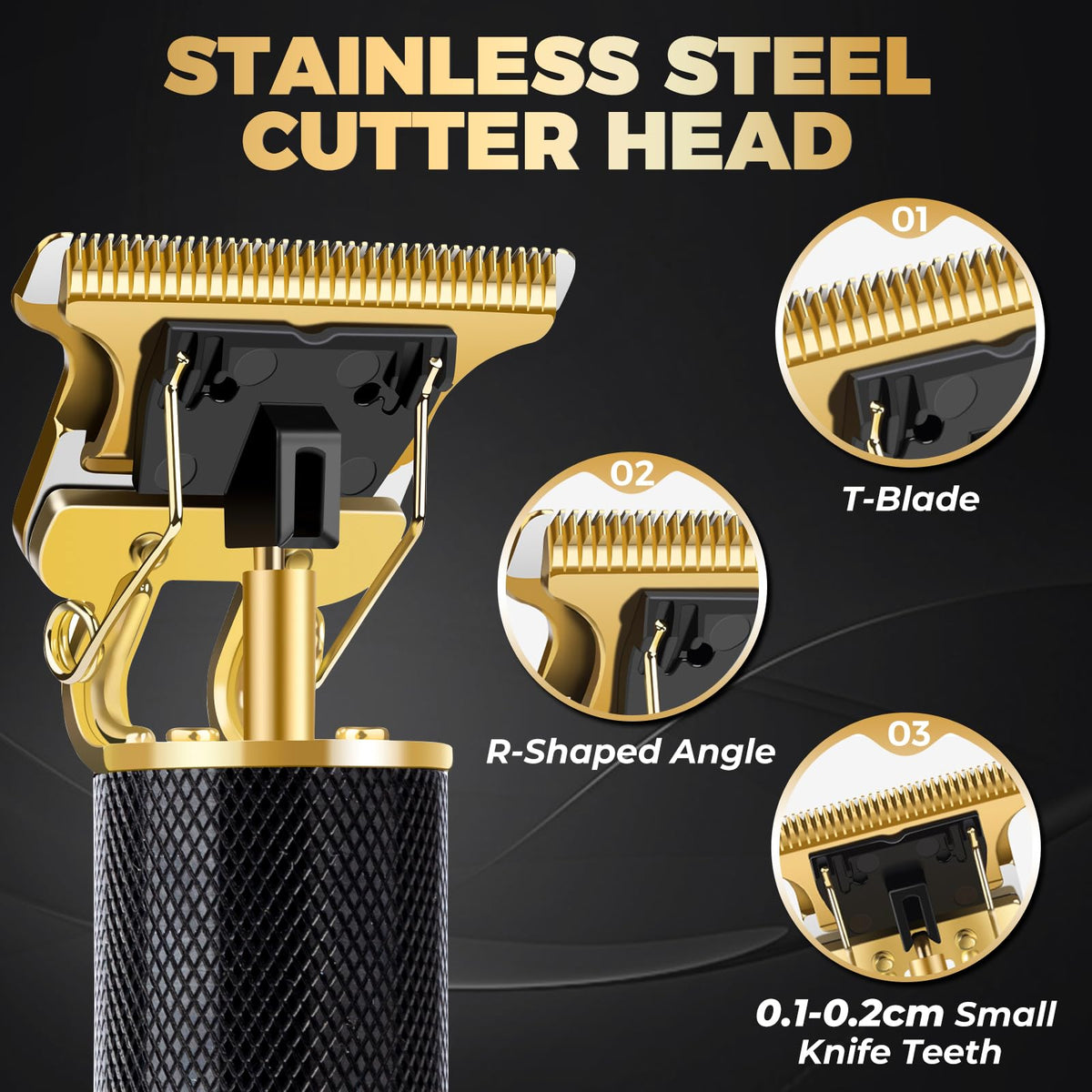 candyfouse T-style blade close-up demonstrating precise cutting performance