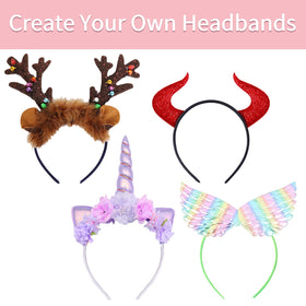 Candygirl headband on child model keeping hair tidy and comfortable