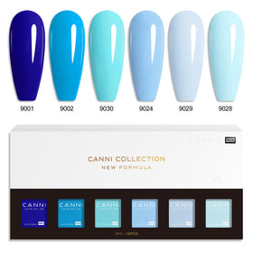 CANNI before and after nails showing lasting wear and glossy finish