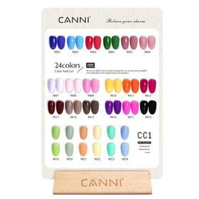 CANNI color bottles closeup for quick shade selection benefit