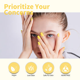 CANNI hand model wearing six shades showing scale and wearable palette benefit