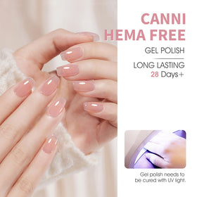 CANNI bottles color-coded by gel shade, simplifies quick shade selection