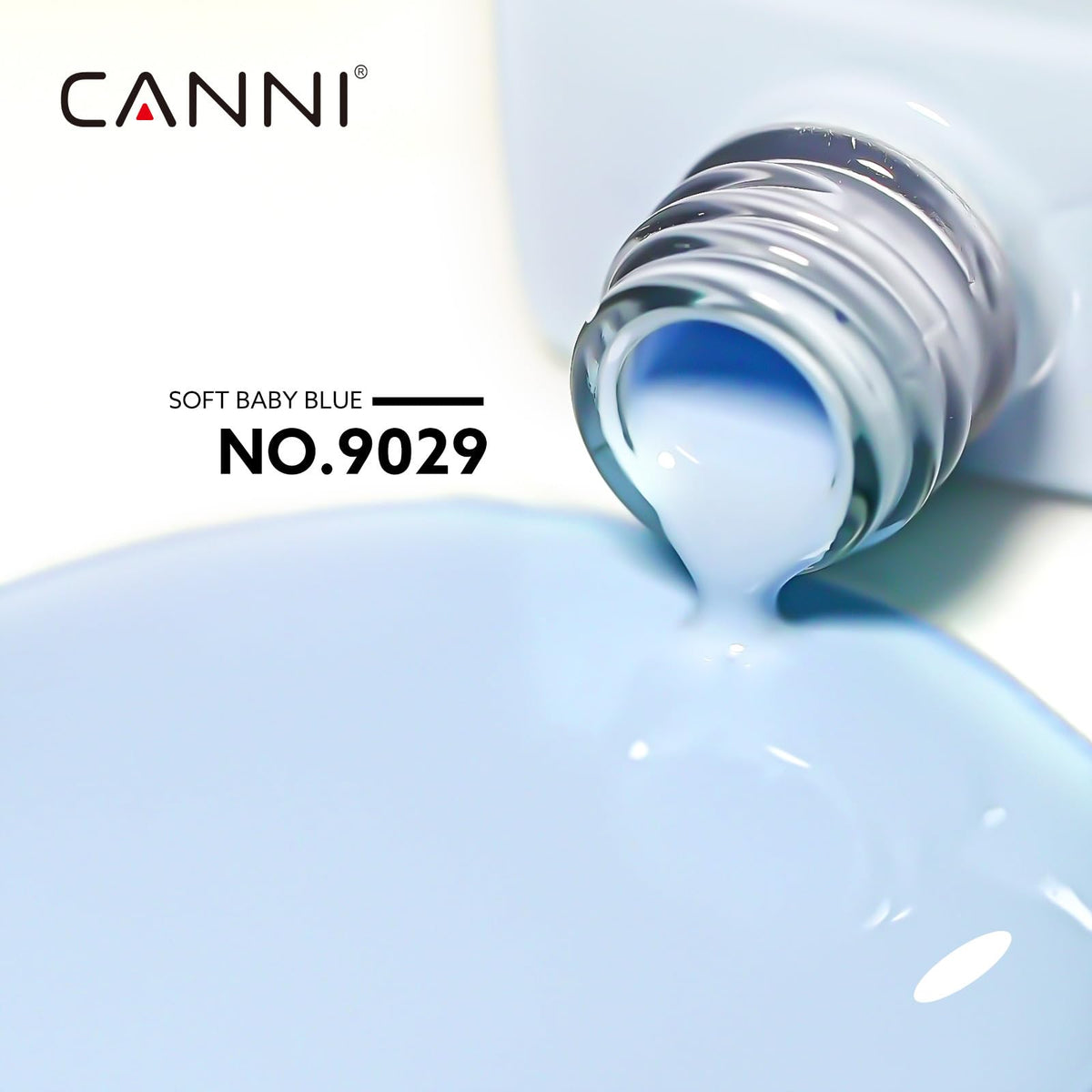 CANNI brush stroke texture demonstrating smooth, even gel coverage