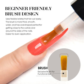 CANNI French tip manicure lifestyle image showing glossy finished nails