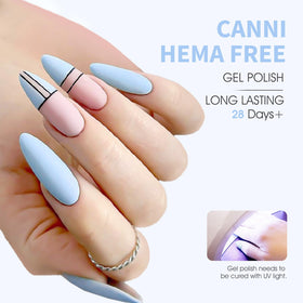 CANNI swatch wheel showing pastel blue opacity and layering benefit