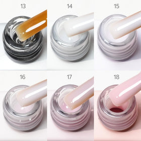 CANNI milky white swatch on nail tip for clean French tips