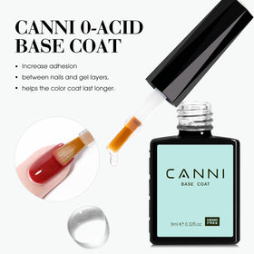 Brush stroke of CANNI formula displaying texture for easy, controlled application