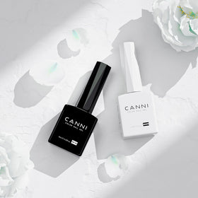 CANNI black gel swatch showing smooth texture and full coverage benefits